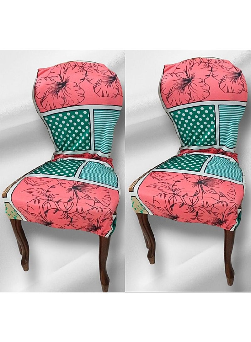 أغطية كراسي غرفة الطعام - 2 قطعة