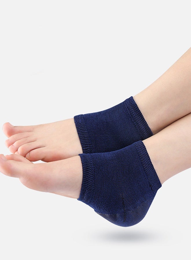Anti-chapping gel-lined heel socks, 4 pairs - Image 4