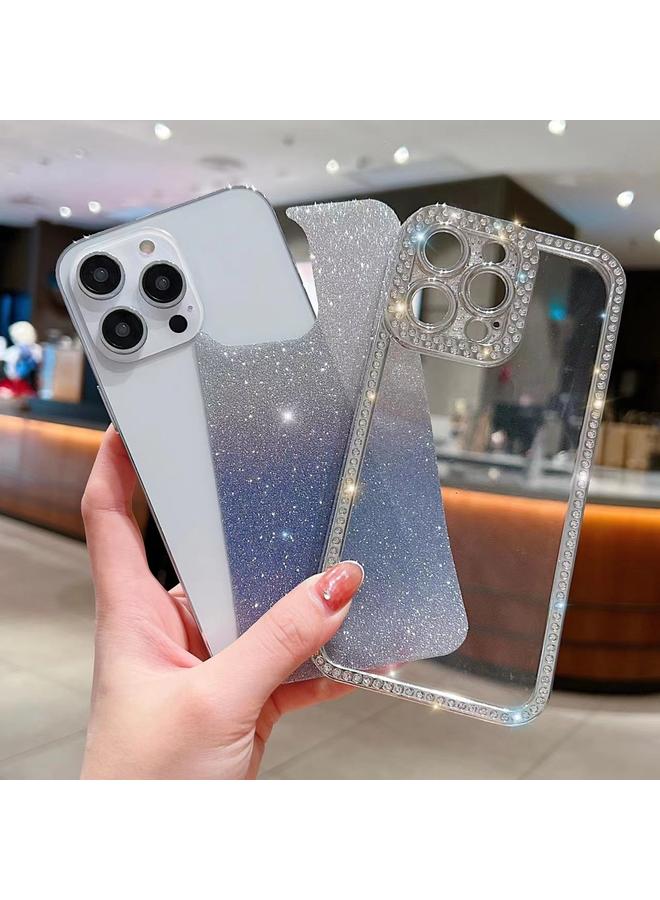 اس-توب جراب لهاتف iPhone 16 Plus مصنوع من مادة TPU المطلية باللمعان المتدرج الماسي - Image 4