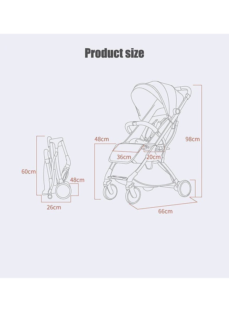 GT-Wheel Portable Baby Stroller Travel Pram For Baby From 6 Months to 3 Years old - Image 2
