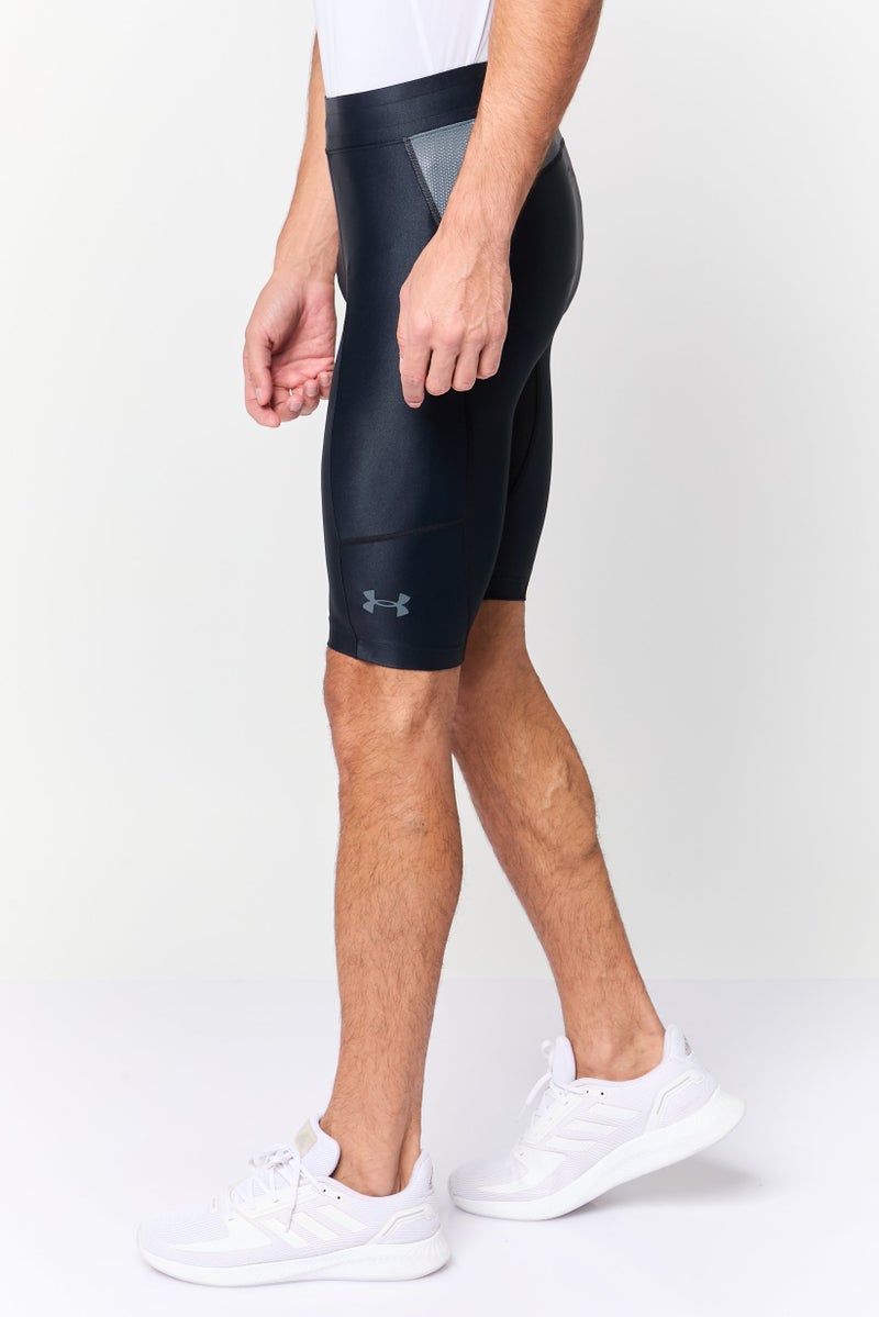 UNDER ARMOUR Men Sportswear Fit Project Rock Iso-Chill Training Shorts, Black - Image 3