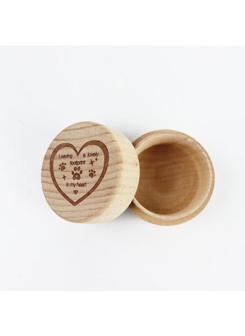 Etsy Explosions Engraving Name Logo Baby Teeth Storage Box Baby Fairy Umbilical Cord Commemorative Box Teeth Beech Collection-Color:4-Specifications:Engraving Customized Content