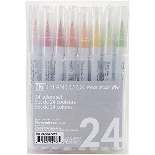 Zig Kuretake Zig Clean Color Real Brush 24 Colors(RB-6000AT/24V) - Image 4