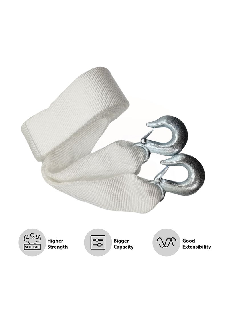 3XR 5 Meter Tow Strap with Hooks – 7500kg Load Capacity – Heavy Duty Nylon Recovery Rope for Car, SUV, Truck, Off-Road Emergency Towing 3506 - Image 3
