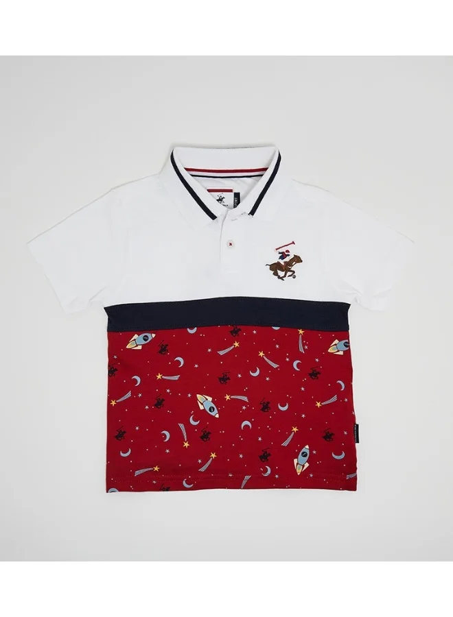 Printed Short Sleeves Polo T-Shirt