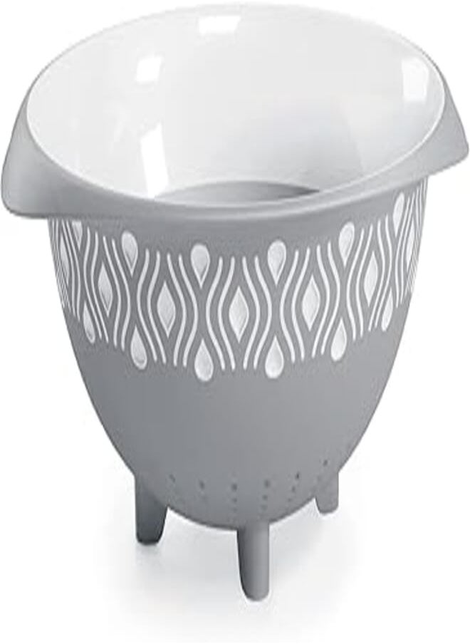 Stefanplast - Stefan Plast Colander white - stone grey 55252 - Image 1