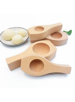 Concave Bottom Empty Surface Mold Deepened Round Steamed Bread Wooden Mold Bean Paste Steamed Buns Su-style Moon Cake Egg Yolk Crisp Qingming Fruit Ball-Specification:Round Flat Surface 7cm (about 75g)-Colour:By Default