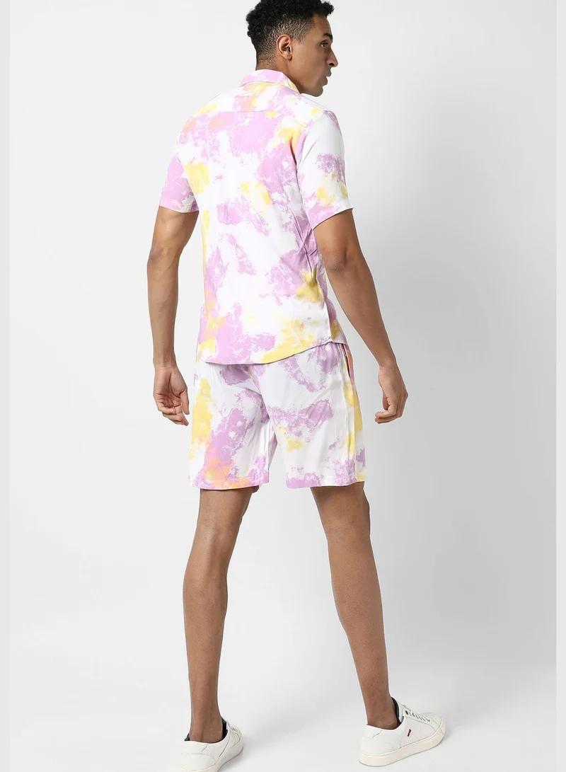 Campus Sutra Men's Printed Co-Ords Set