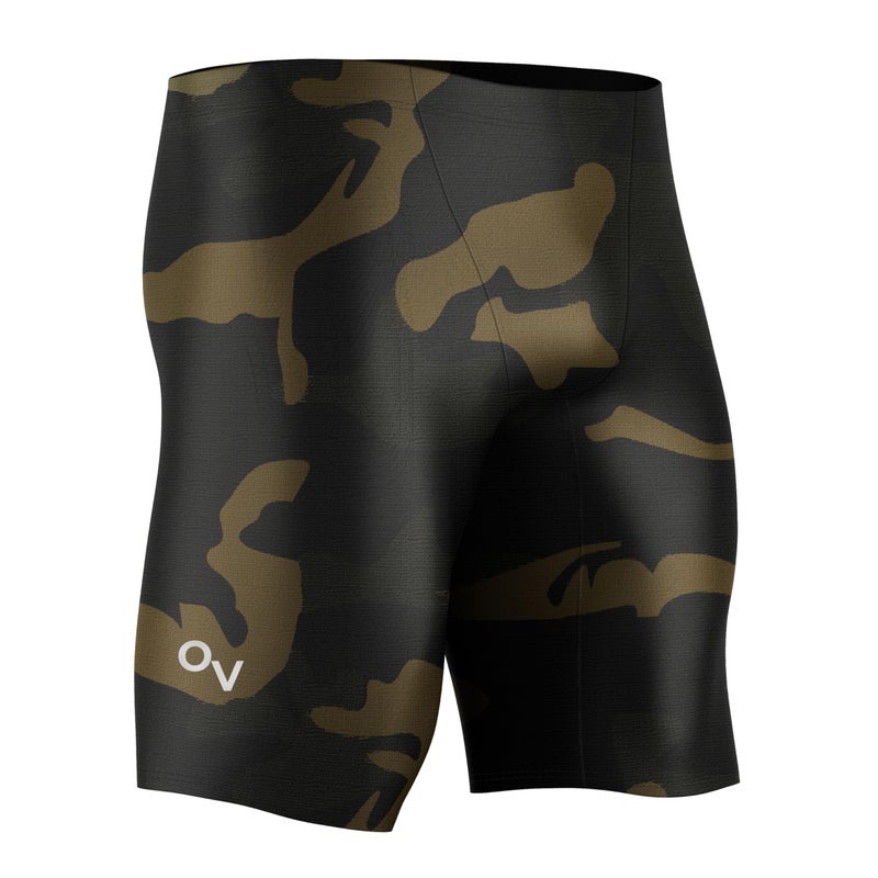 Onvous Swim Jammers for Men Mens Athletic Swimwear Jammer Mens Jammer for Swimming Mens Swim Jammers Size 2838 Green Camouflage - Image 2