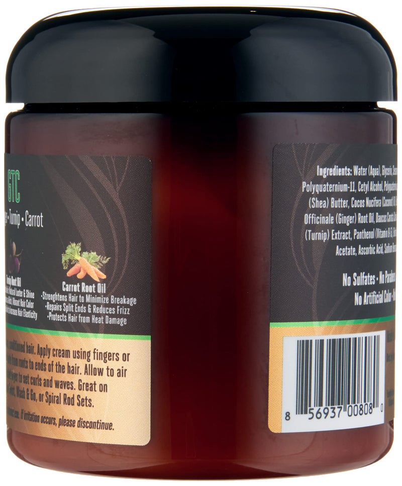 Rucker Roots Define & Stretch Curl Custard |For Thick, Coily, Shrinkage Prone Hair| Wash & Go| Twist Outs| Natural Styles|Defines Curls| Moisturizes Strands| Stretches Tight Curls - Image 3