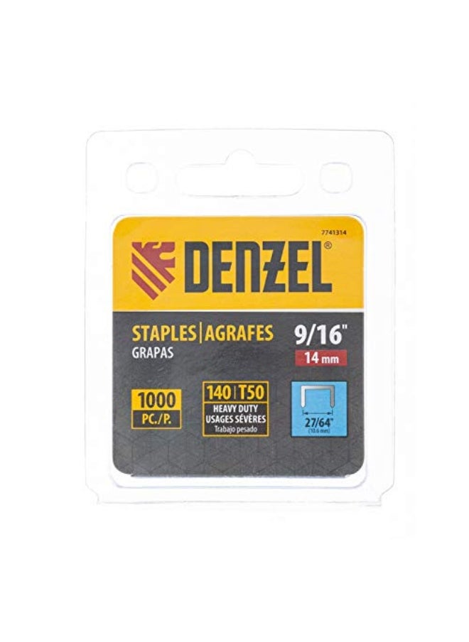 denzeL Staples 27/64-Inch 10.6Mm X 9/16-Inch 14Mm X 1.2Mm  - Image 1