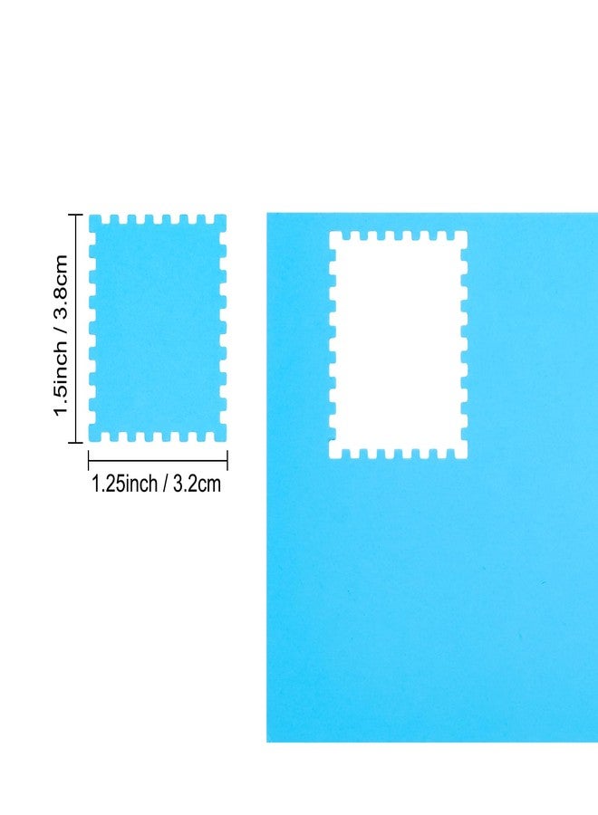 CYFUN DESIGN Stamp Punch, 1.5X1.25 inch Large Rectangular Postage Stamp Punch, Lever Paper Punches for Crafting, Stamps Shapes Paper Puncher, Rectangular Craft Hole Puncher for Crafting DIY Scrapbooking - Image 4