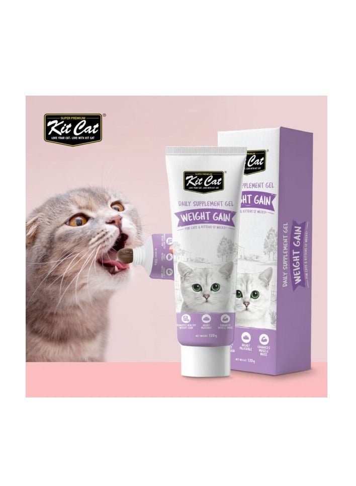 كيت كات مكمل غذائي يومي جل للقطط والقطط الصغيرة لزيادة الوزن (120 جرام) - Image 2