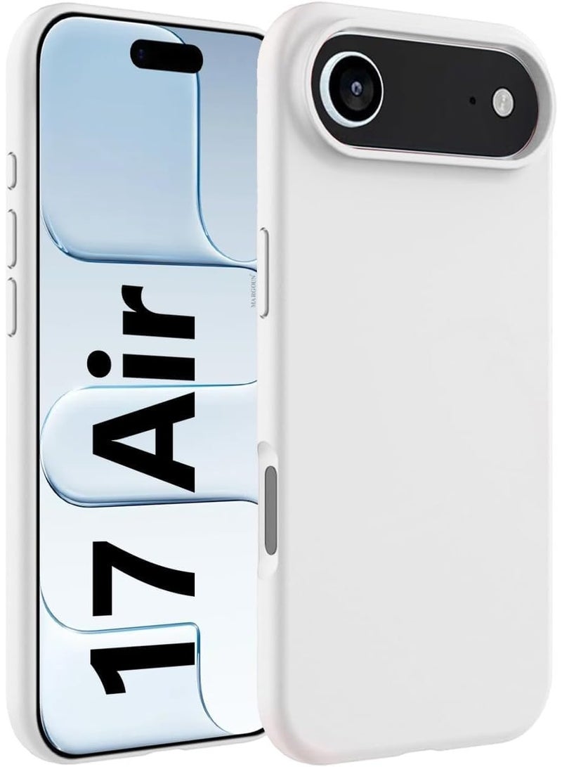 Silicone Case for IPhone 17 Air (6.5) Soft Gel Cover Full Body Shockproof Protection Matte Finish Cover Soft Microfiber Lining Cushion Slim Color White... - Image 4
