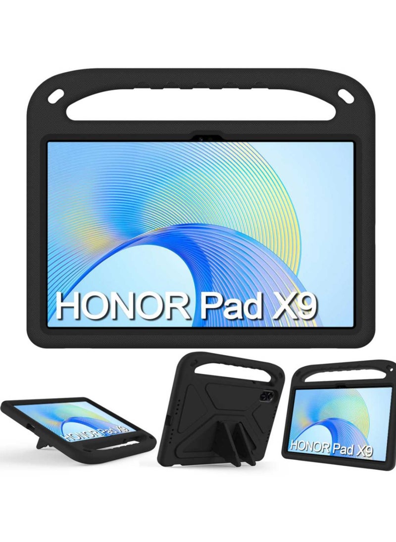 Generic - For Honor Pad X9 Case,Lightweight EVA Kid Friendly Shockproof Handle Stand Case for Honor Pad X9,Black - Image 1