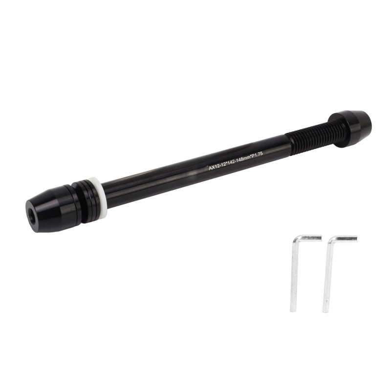 Bike Trainer Shaft Aluminum Alloy High Strength Bike Trainer Axle for M12x142 to M12x148mm Hub - Image 1