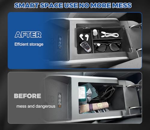 GZSH Center Console Organizer Compatible with 2025 2026 GMC Terrain (Elevation/AT4/Denali) |Easy to Install| |Add Extra Space| Armrest Storage Box Middle Console Tray GMC Terrain Interior Accessories - Image 4