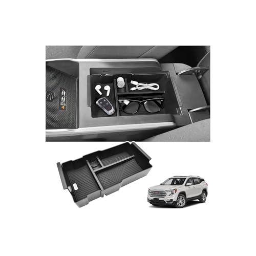 GZSH Center Console Organizer Compatible with 2025 2026 GMC Terrain (Elevation/AT4/Denali) |Easy to Install| |Add Extra Space| Armrest Storage Box Middle Console Tray GMC Terrain Interior Accessories - Image 1