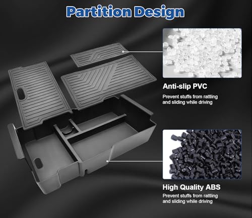 GZSH Center Console Organizer Compatible with 2025 2026 GMC Terrain (Elevation/AT4/Denali) |Easy to Install| |Add Extra Space| Armrest Storage Box Middle Console Tray GMC Terrain Interior Accessories - Image 5