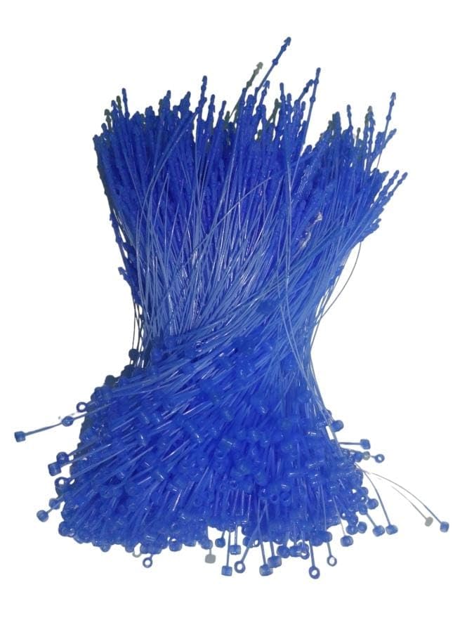 GREENGROW 5" Blue Snap Lock 5000 Pcs Loop Pins Plastic Ties Fasteners NO TAG Gun Required - Image 1