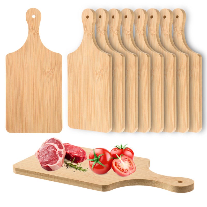 12 Pcs Thicken Bamboo Cutting Board Bulk 11x5 Inch Personalized Wood Chopping Board Customized Laser Engraving Serving Charcuterie Boards for Wedding Mothers Day Housewarming Present039 Thick