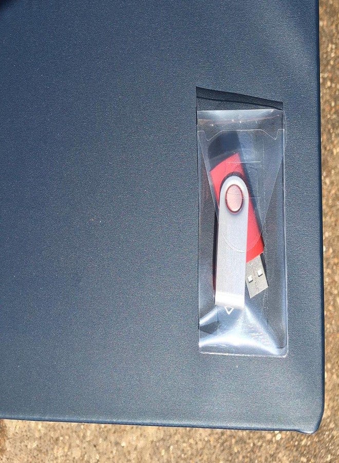 Charm Your Prince حوامل ذاكرة فلاش USB - أكمام شفافة بظهر لاصق وغطاء قابل لإعادة الإغلاق، شريط تخزين قابل لإعادة الاستخدام ومقاوم للغبار، سهل اللصق والتقشير، مناسب للمعلمين والطلاب والشركات - 2 بوصة × 3 7/16 بوصة - عبوة من 50 قطعة - Image 4
