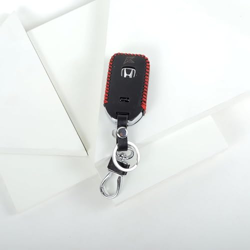 Aliens World Leather Car Smart Key Cover Case for Honda Accord, Jazz, H.City, BR - V, CR - V, WR - V, Civic(Black) - Image 1