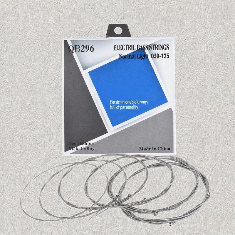 Orphee Bass Strings: 6-String Electric Bass - Hexagonal Steel Core With Nickel Round Wound, Rich Pure Tone, Balanced Vibration for Professional Playing - Image 1