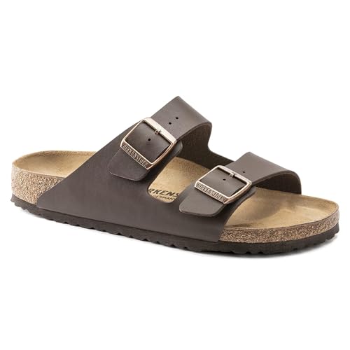 BIRKENSTOCK صنادل بيركنستوك النسائية أريزونا بيركو-فلور بني داكن - 46 R EU (US Men EU's 13-13.5) - Image 1