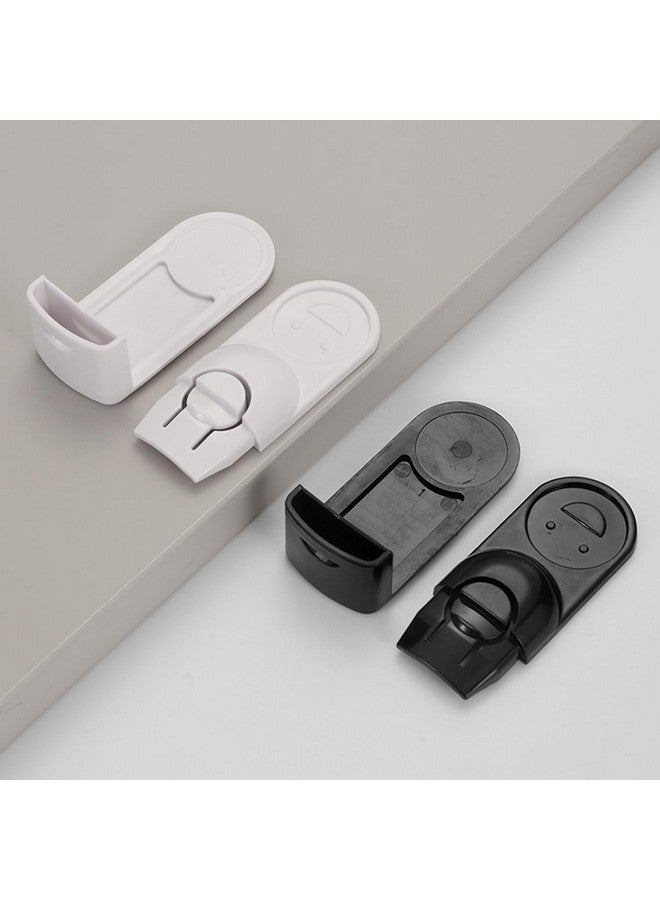 UtySty 4 Pack Drawer Dresser Locks Baby Proofing Adhesive 90 Degree Right Angle Drawer Locks Latches Child Safety Baby Locks for Bedroom Tall Dresser Storage Tower Nightstand Under Desk File Cabinet - Image 4