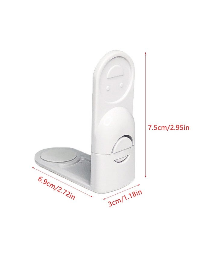 UtySty 4 Pack Drawer Dresser Locks Baby Proofing Adhesive 90 Degree Right Angle Drawer Locks Latches Child Safety Baby Locks for Bedroom Tall Dresser Storage Tower Nightstand Under Desk File Cabinet - Image 2