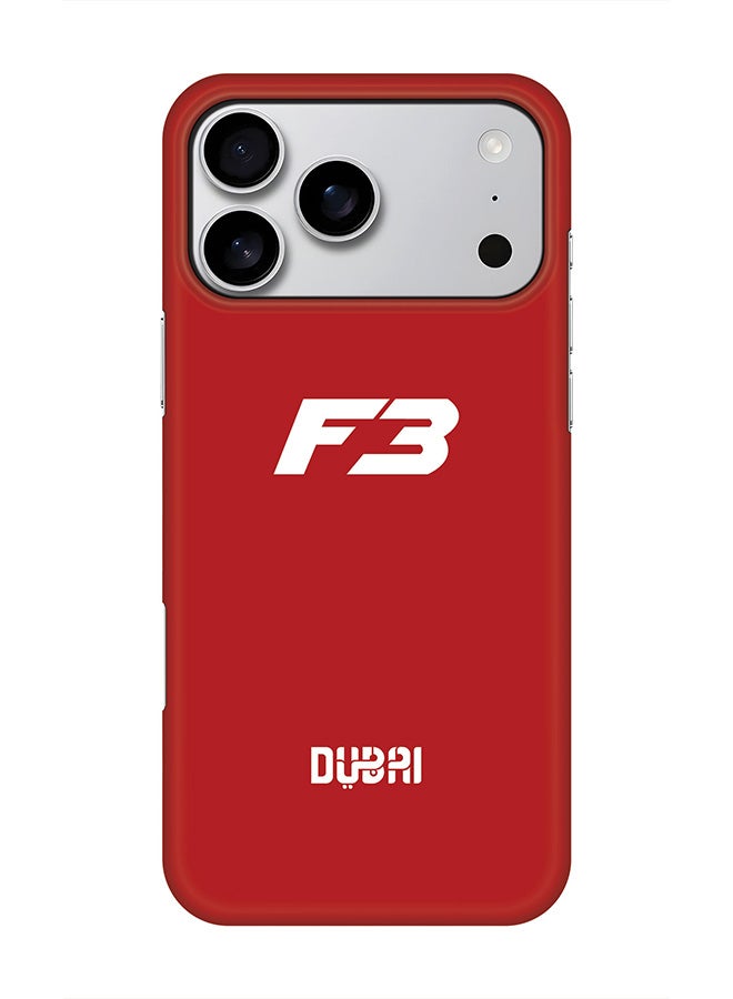 Stylizedd For iPhone 17 Pro Max,Case, [Compatible with MagSafe] Magnetic cover Slim fit Protection Matte, -  Faz3 Dubai Red