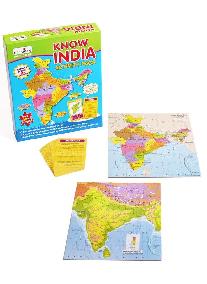 Creative's Creative’s Know India | Map Puzzles| Learning & Educational | Jigsaw Puzzles | Learning Games for Kids | Educational Puzzle Games | Geography Puzzles for Ages 7 & up  - Image 3