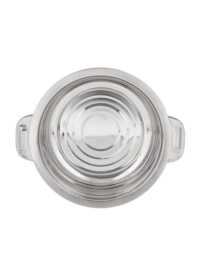 Supermax Stainless Steel Casserole Lightweight Easy to Handle Hotpot with Lid 3Pc Set 1.0L, 1.5L, 2.5L  - Image 5