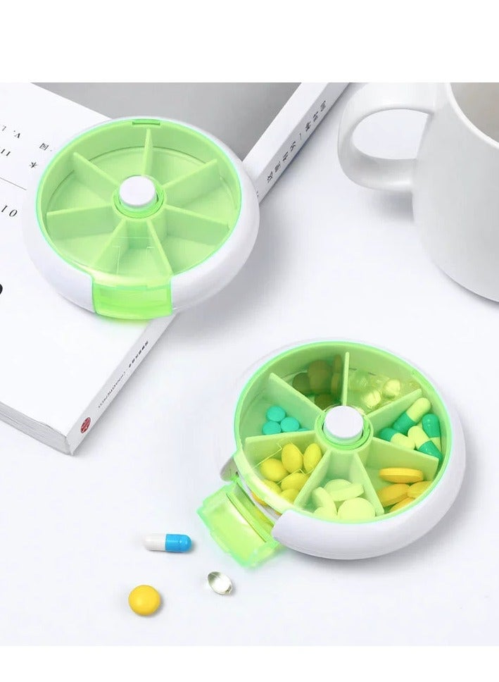 Daily Pill Organizer, 7 Compartments Portable Pill Case, Pill Box to Hold Vitamins, Cod Liver Oil - Image 2