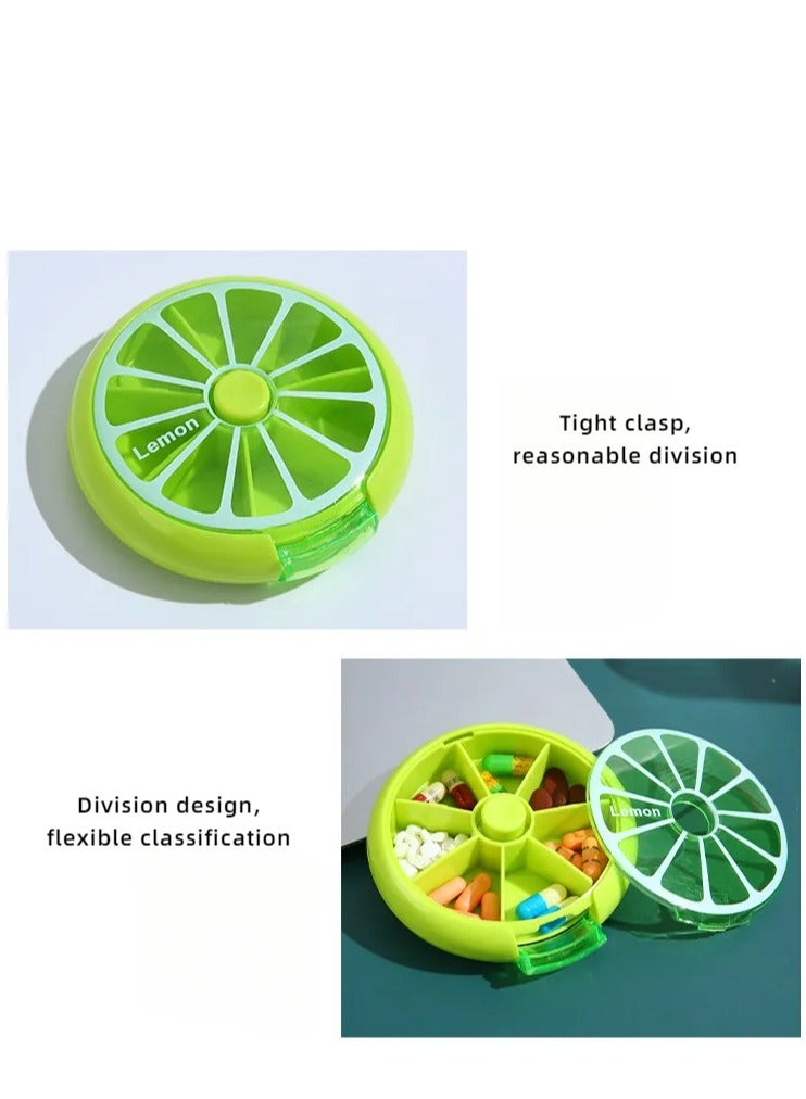 Daily Pill Organizer, 7 Compartments Portable Pill Case, Pill Box to Hold Vitamins, Cod Liver Oil - Image 3