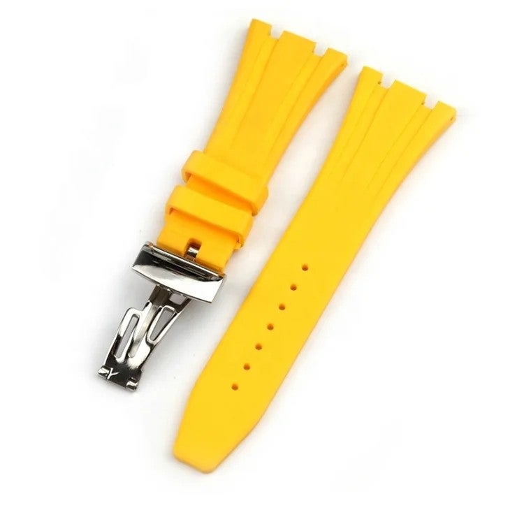 Bluejw Trendy Brand Watch Silicone Strap with Original Butterfly Buckle – Folding Lock Rubber Replacement Band for Easy Strap Replacement - Image 5