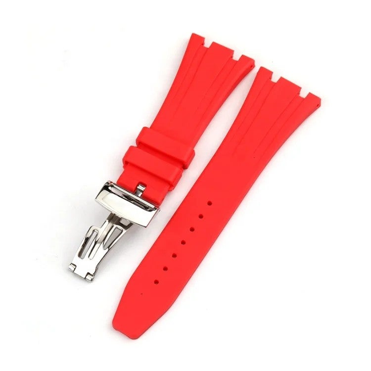 Bluejw Trendy Brand Watch Silicone Strap with Original Butterfly Buckle – Folding Lock Rubber Replacement Band for Easy Strap Replacement - Image 4