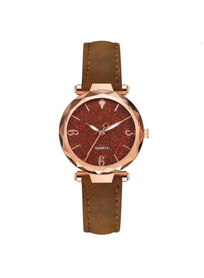 QUARTZ Womens Watch Gifts Set with Bracelet for Lady Female Girls Minimalist Slim Thin Casual Dress Analog Quartz Wrist Watches - Image 2