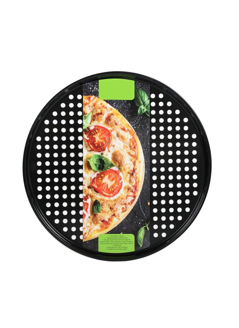 wilko - Pizza Platter 31cm, Non-stick Surface For Easy Cleaning - Image 1
