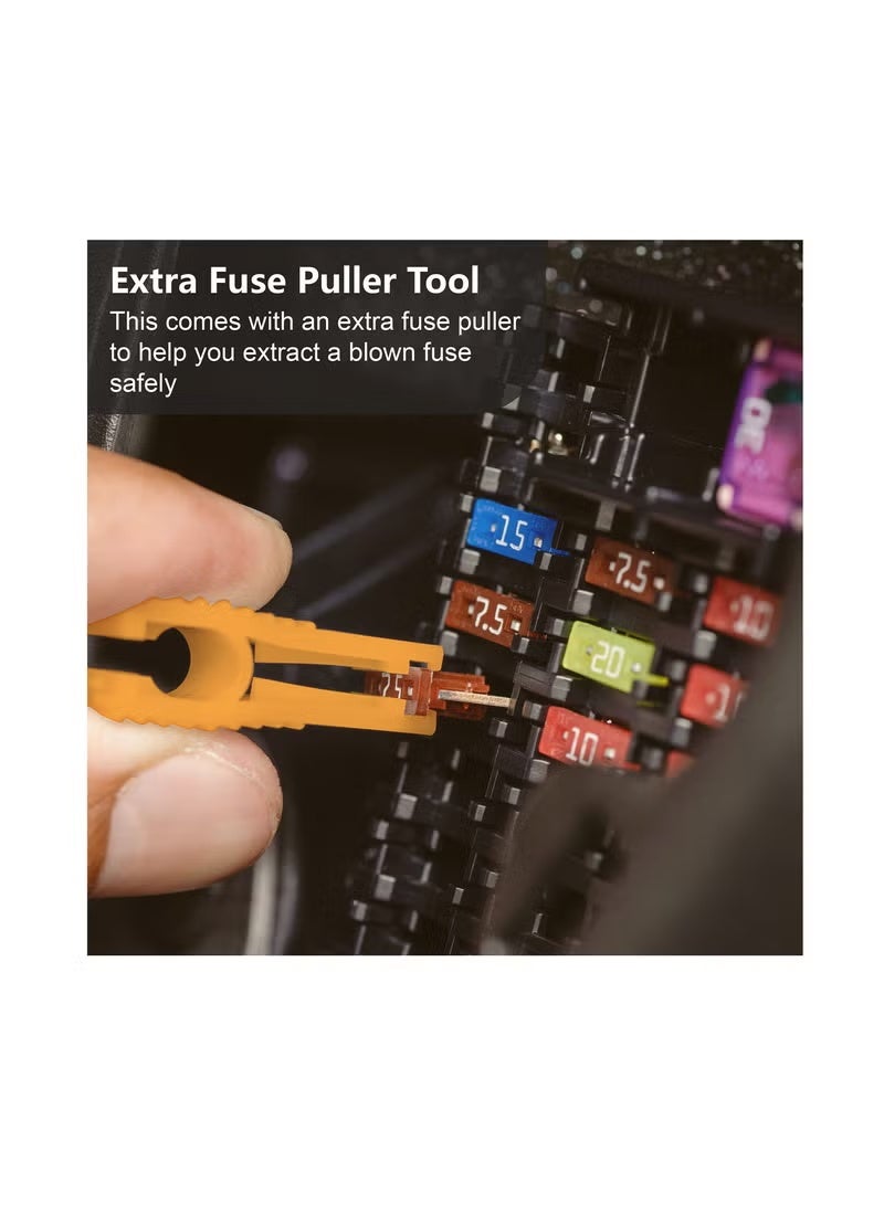 300 Pieces Car Fuse Assortment Kit Blade-Type Automotive Kirsite Fuses For Car/RV/Truck/Motorcycle(2A 3A 5A 7.5A 10A 15A 20A 25A 30A 35A 40A) - Image 4