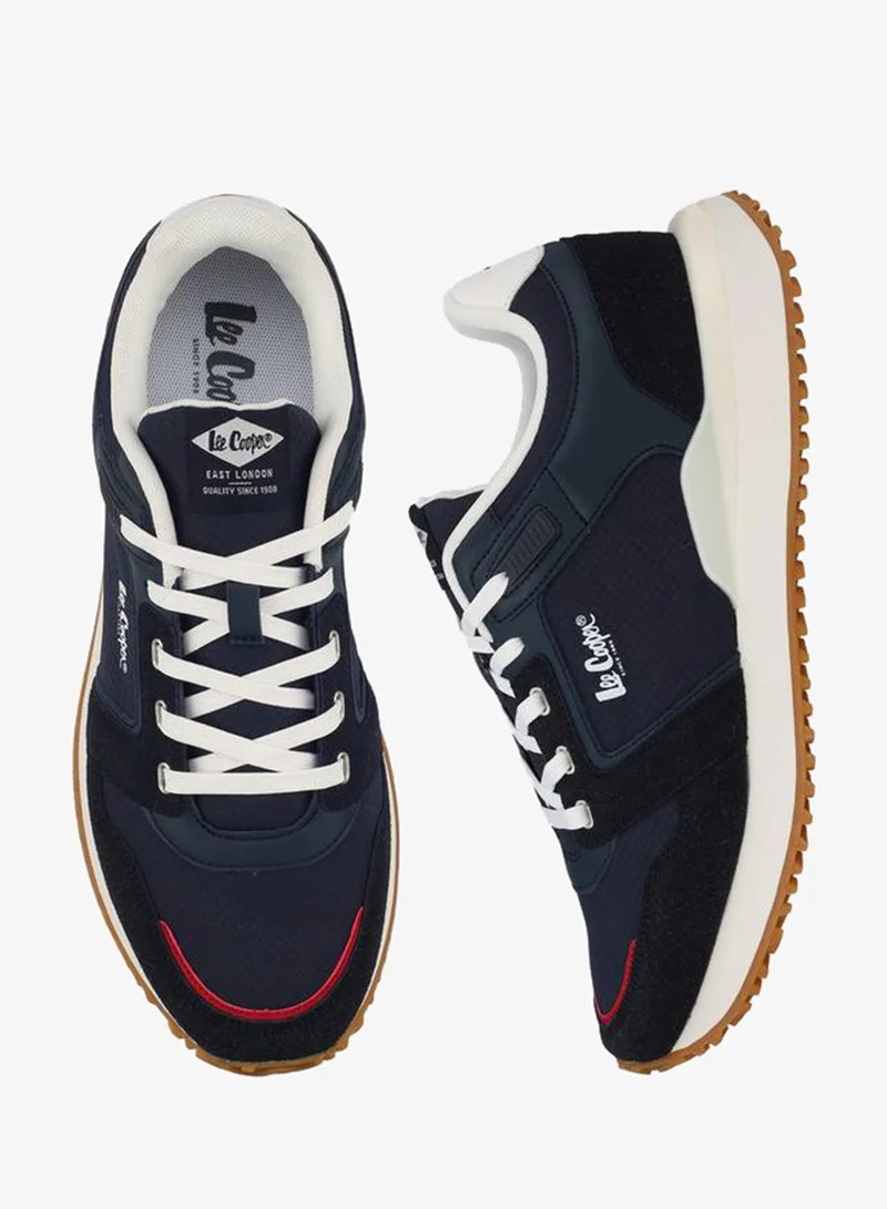 Lee Cooper Men Panelled Lace-Up Sneakers