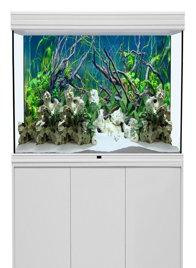 AWERT 72x24 inches Tropical Fish Tank Background River Bed & Lake Aquatic Plant Undersea Tree Branch Aquarium Background Vinyl - Image 2