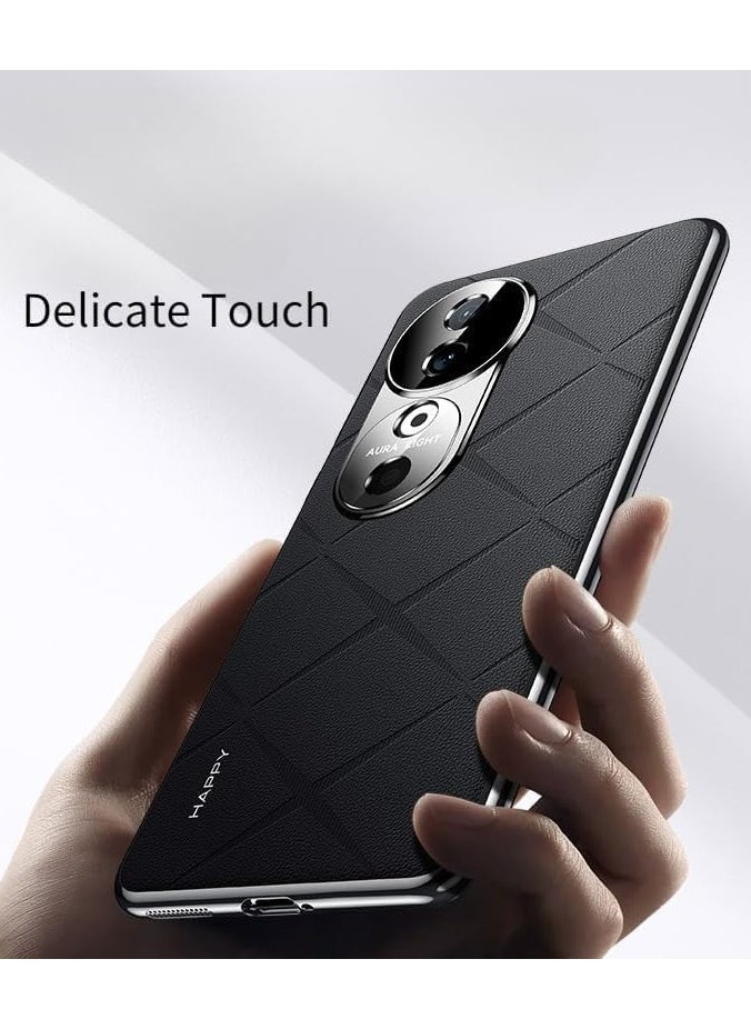 General Case Compatible with Vivo V40 Pro 5G, Ultra-thin Plain Leather Electroplated Frame Anti-Fingerprint Anti-fall Camera Lens Protection Cover for Vivo V40 Pro  - Image 4