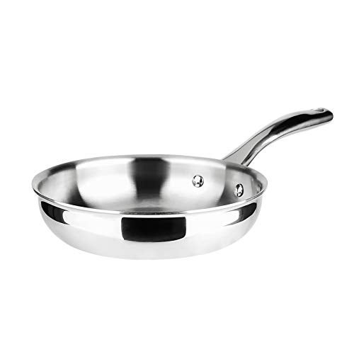 Duxtop WholeClad TriPly Stainless Steel StirFry Pan Kitchen Induction Cookware 8 Inches