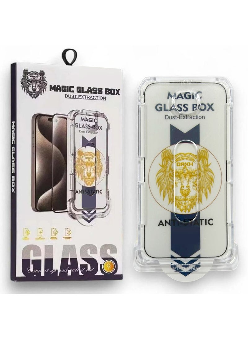 CATANES Magic Glass Box 3D Tempered Screen Protector for iPhone 17 Pro Max - Anti-Static Easy Install - Image 1