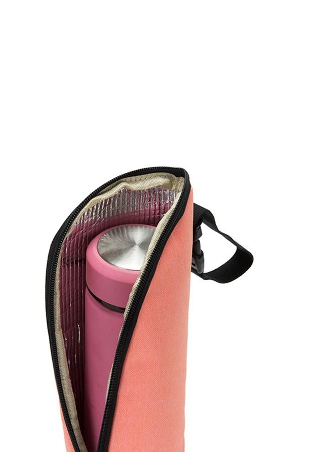 Loquat حقيبة ترمس مريحة لحفظ زجاجات الحليب 8*8*24 سم، وردية - Image 2