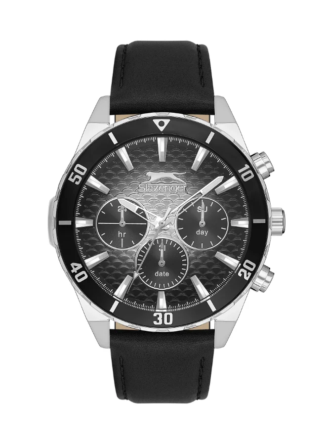 سلازنجر Slazenger Men 's Multi Function  Silver Dial Color Watch-SL.9.2237.2.01