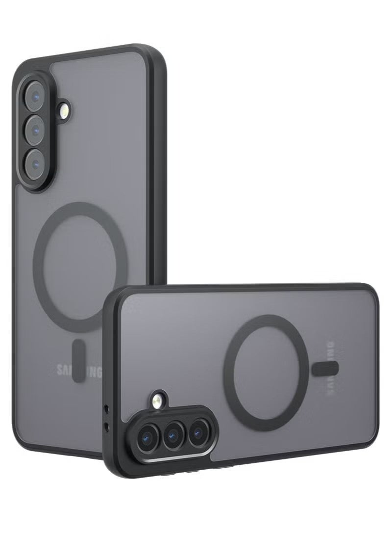 Magnetic Phone Case for Samsung Galaxy A56 5G Frosted Translucent Back Protective Slim Phone Cover - Image 1