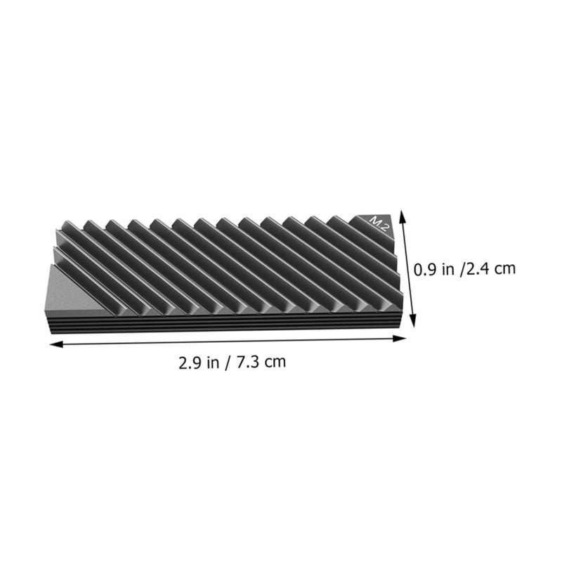 Aluminum SSD Cooler Heat Sink with Thermal Pad for Desktop Laptop Efficient Cooling Thin Design - Image 3